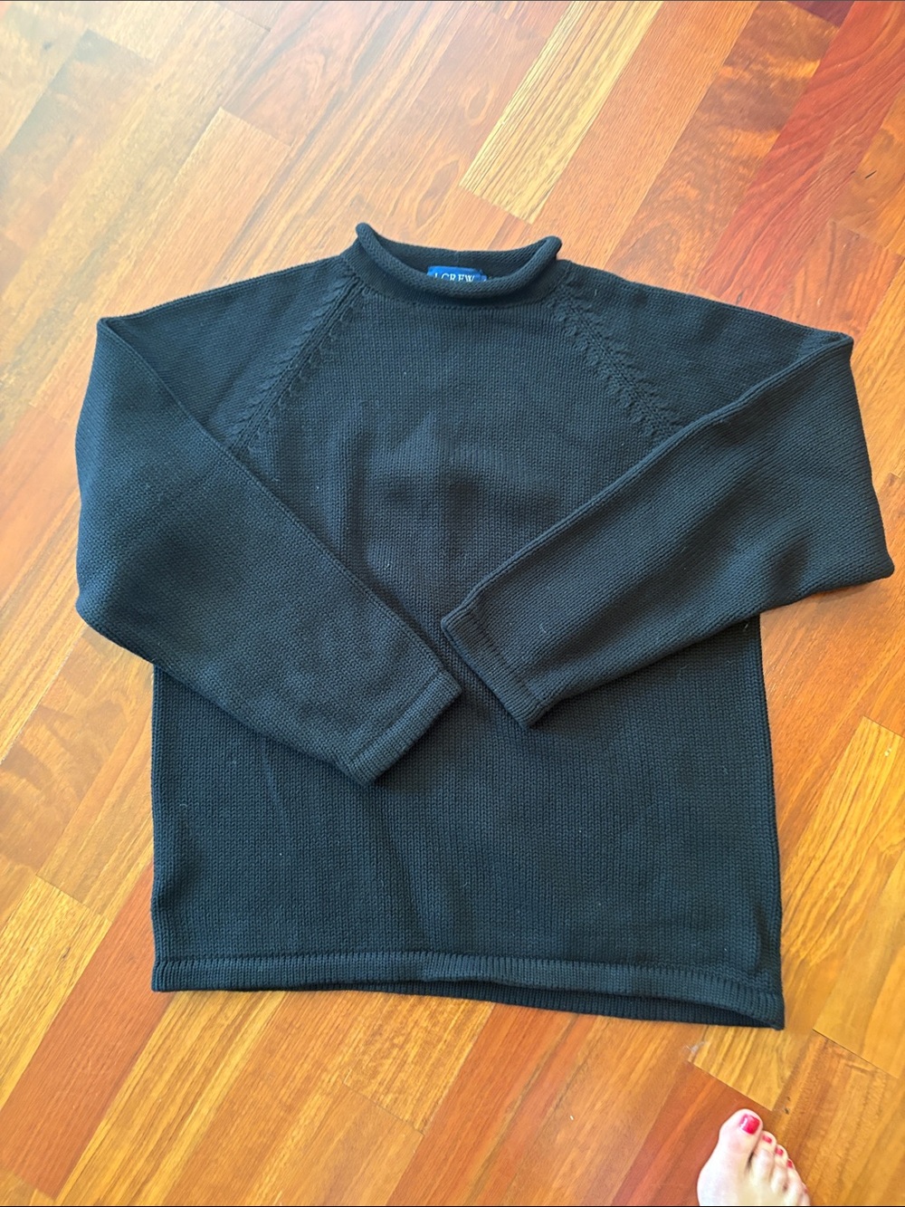 Cotton roll neck sweater J.Crew